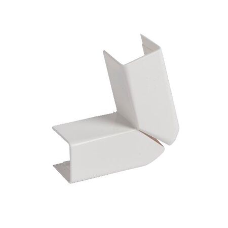 DLP 16x16mm Mini Trunking Flat Elbow White