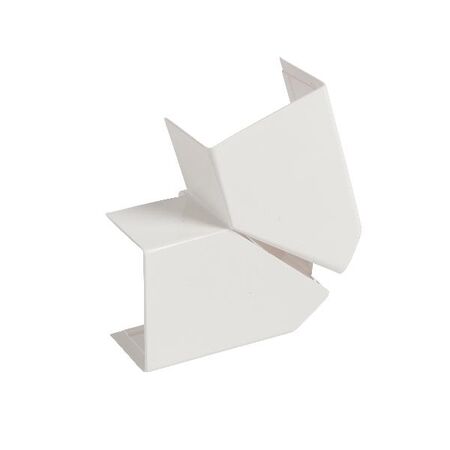 DLP 40x25mm Mini Trunking Flat Elbow White