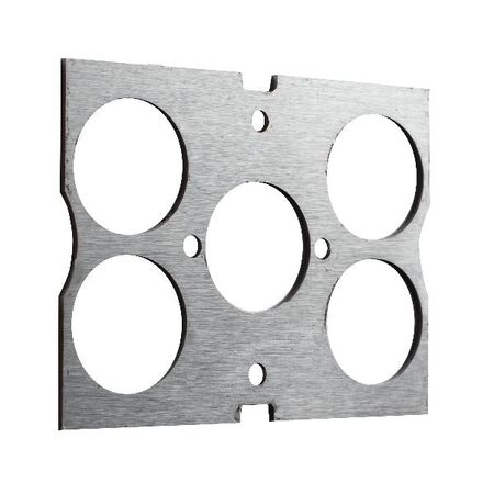 Excel Life - Accessory - Mechanism retention kit for public works department 5 gang white