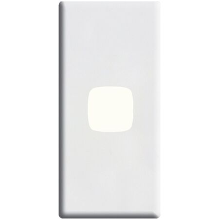Linea - Architrave coverplate 1 gang white