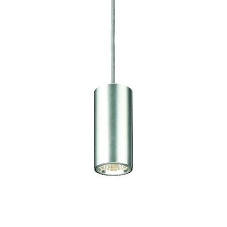 HPM Cylla 7W LED Warm White Cylinder Pendant Light Polished Silver
