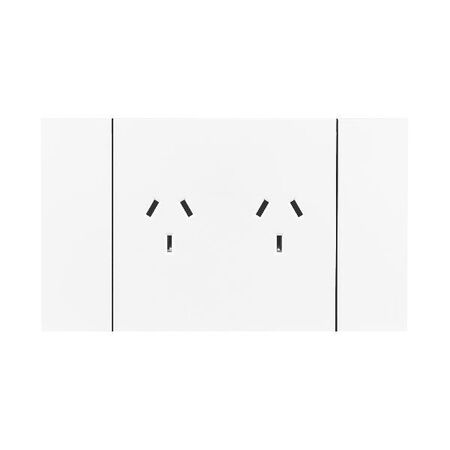 Bticino Living Now 10A AU Autoswitched Double Powerpoint White