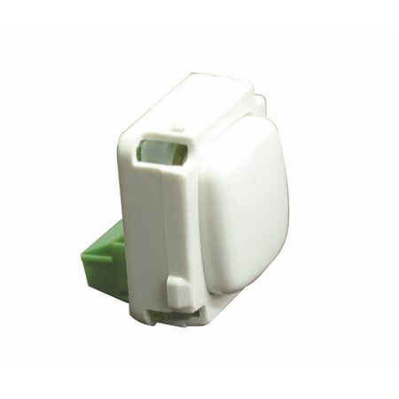 HPM 5A Normally Open Non Latching with Independently Connected LED Low Voltage Push Button Switch White
