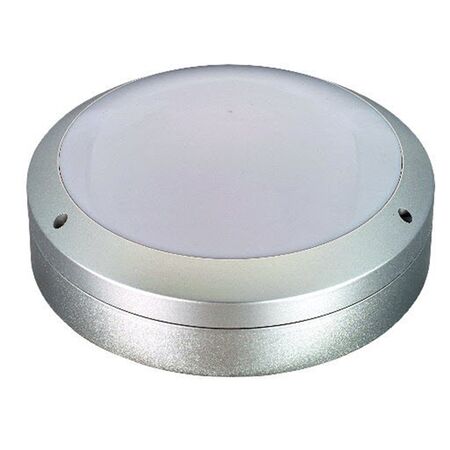 Nelson - Fluorescent bunker light - 60W outdoor round black 260mm DIA