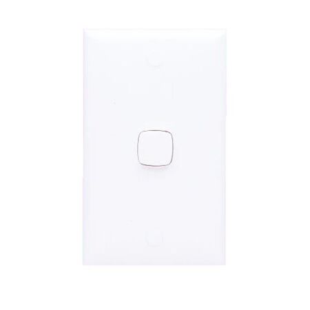 HPM Standard 10A 3 Wire Vertical Time Delay Switch 1 Gang White