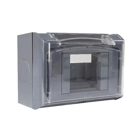 AQUA IP44 Arteor 3 Module Surface Mount Adaptor Cement Grey