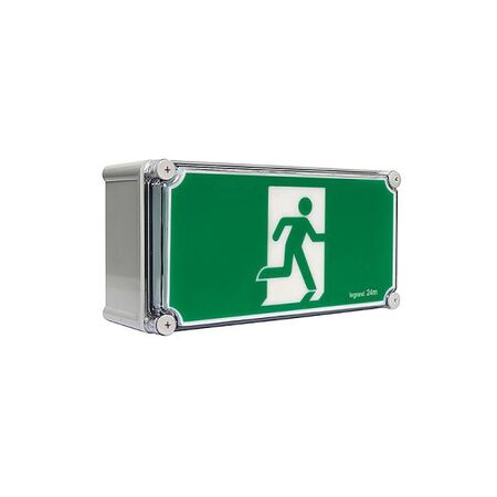 Galaxy LED Weatherproof 24m Single Sided Running Man Exit Sign