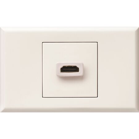 Excel - HDMI outlet 1 gang gloss white