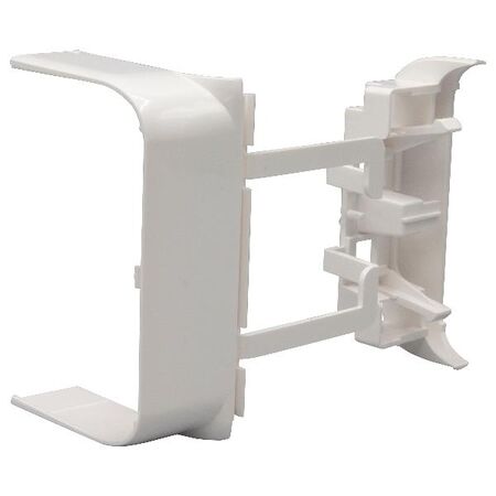 DLP PVC 80mm Cover Tap-Off Flat Junction 50mm White