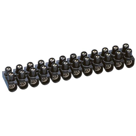 Accessory - Terminal strips 12 sections 25mm² polypropylene black 101A Imax