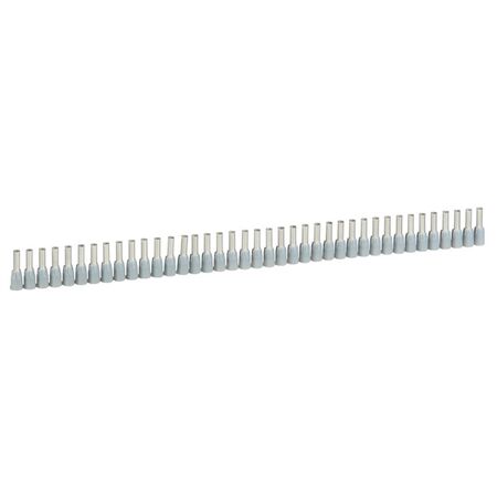 Starfix - ferrule with insulating flange single - supplied in strips 2.5mm² 15mm long grey pack of 1000