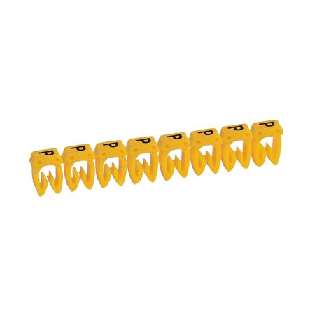 CAB3 - Markers for wiring 4 to 6mm² numbers - colour code 4-6mm² letter P pack of 300