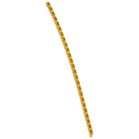 CAB3 - Markers for terminal blocks and wiring 0.15 to 0.5mm² black letters on yellow background 0.15-0.5mm² letter X pack of 300