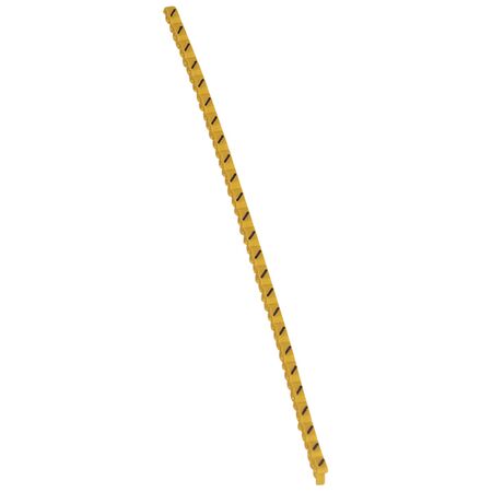 CAB3 - Markers for terminal blocks and wiring 0.15 to 0.5mm² black symbols on yellow background 0.15-0.5mm² symbol / pack of 300