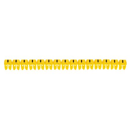 CAB3 - Markers for terminal blocks and wiring 0.15 to 0.5mm² black symbols on yellow background 0.15-0.5mm² symbol - pack of 300