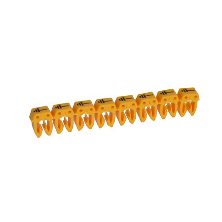 CAB3 - Markers for wiring 4 to 6mm² black symbols on yellow background 4-6mm² symbol earth pack of 300