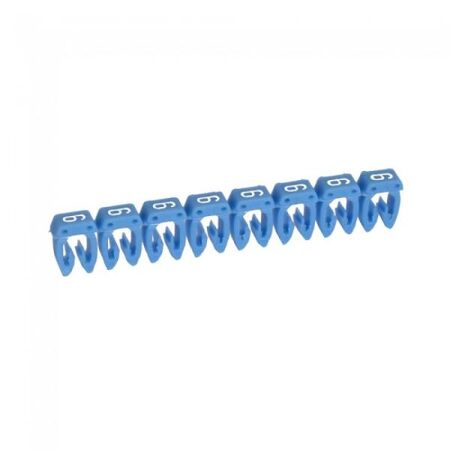 CAB3 - Markers for wiring 4 to 6mm² numbers - colour code 4-6mm² blue number 6 pack of 800
