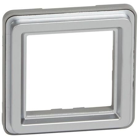 Soliroc Adaptor for 2 module mechs IP20 metal silver