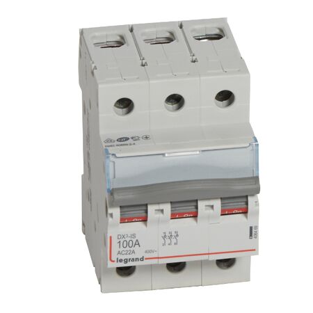 Isolating switch - 400V a.c. 3 pole 100A 3 module