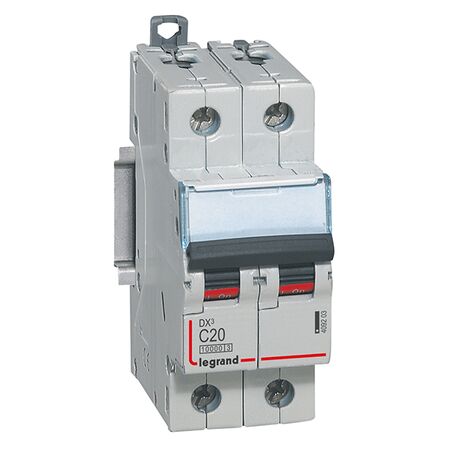 Miniature Circuit Breaker DX3 240V a.c - 2P C 20A 10KA