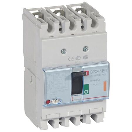 DPX³ 160 Thermal Magnetic MCCB - Icu 25 kA - 400 V~ - 3 Phase - 160 A