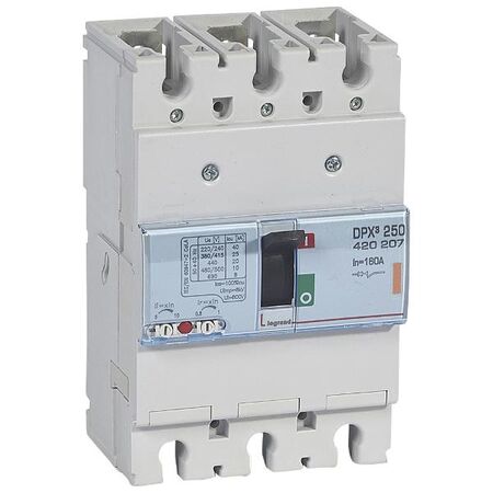 DPX³ 250 Thermal Magnetic MCCB - Icu 25 kA - 400 V~ - 3P - 160 A