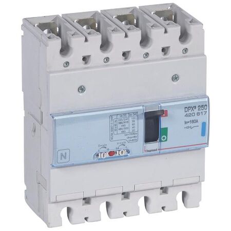 DPX³ 250 Thermal Magnetic MCCB - Icu 70 kA - 400 V~ - 4P - 160 A