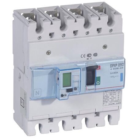 DPX³ 250 MCCB electronic release - Icu 70 kA - 400 V~ - 4 Phase - 40 A