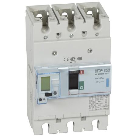 DPX³ 250 MCCB Electronic Release Sg - Icu 70 kA - 400 V~ - 3 Phase - 100 A