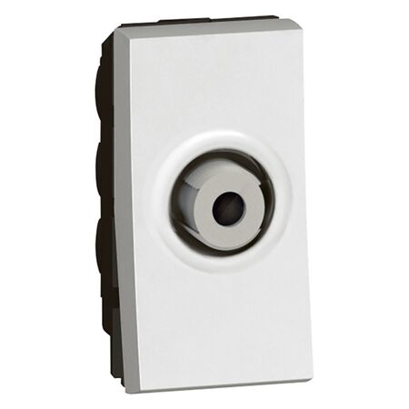 Arteor modular - TV socket F-type shielded with screws 0-2.4GHz 1 module white