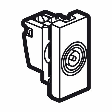Arteor modular - TV socket male shielded 0-2.4GHz 1 module white