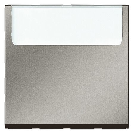 Arteor modular - Switch mechanism push button 2 way 6A 250V a.c. with label holder 2 module magnesium