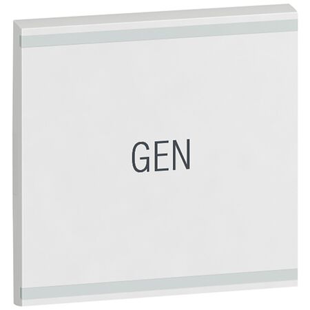 Arteor - MyHOME - Square key cover BUS/SCS - GEN marking - 2 modules - white