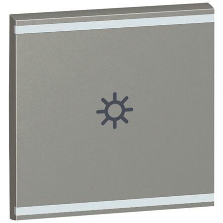 Arteor - MyHOME - Square key cover BUS/SCS - light symbol - 2 modules - magnesium