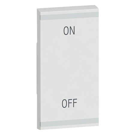 Arteor - MyHOME - Square key cover BUS/SCS - ON/OFF - 1 module - white