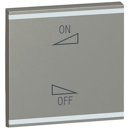 Arteor - MyHOME - Square key cover BUS/SCS - regulation symbol - 2 modules - magnesium