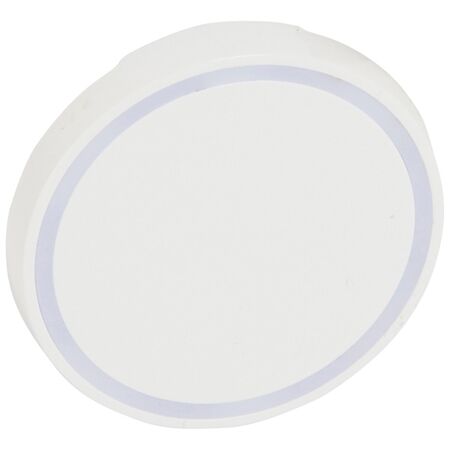 Arteor - MyHOME - Round key cover BUS/SCS - without marking - 2 modules - white