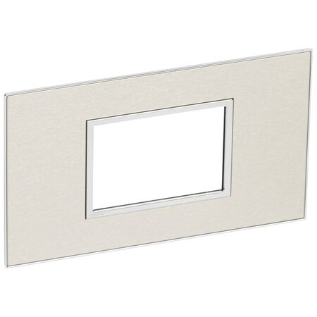 ARTEOR 3 Module Standard Shaver Coverplate Stainless Steel