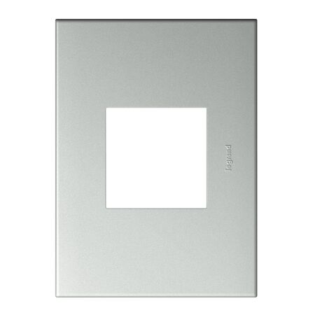 ARTEOR Square 2 Module Vertical Coverplate Pearl Aluminium