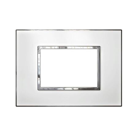 ARTEOR Square 3 Module Horizontal Coverplate Mirror White