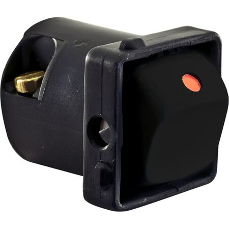 HPM 10A Single Pole Double Throw Rocker Switch with Red Dot Black