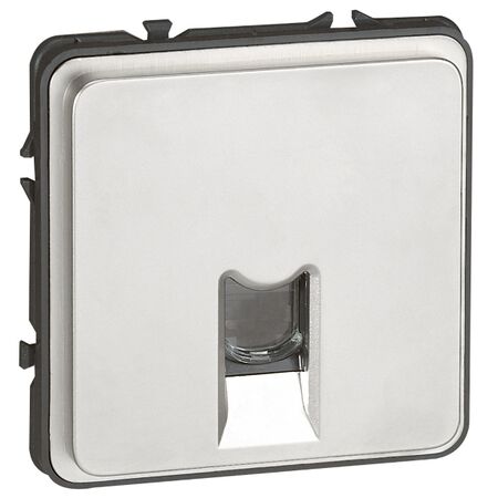 Soliroc Data outlet 1 gang RJ45 FTP Cat6 magnesium