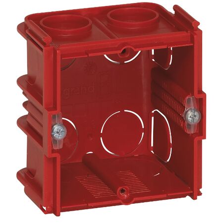 Soliroc - Flush mount box for brick walls 1 gang plastic