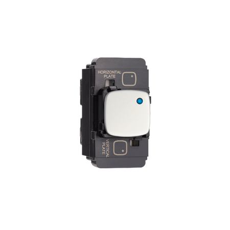 ARTEOR PUSH-BUTTON MECHANISM INTERMEDIATE WITH LED INDICATOR 10AX GLOSS WHITE