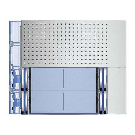 Bticino Sfera New Double Column 4 Pushbutton Basic Audio Speaker Module Front Cover Allmetal