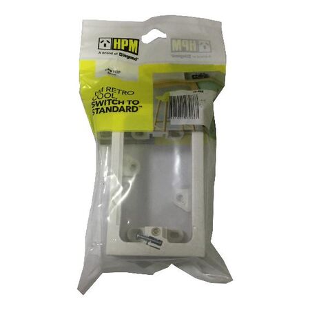 HPM 37mm Deep Surface Mounting Block for Excel Switches & GPO White
