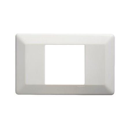 Como - Horizontal coverplate horizontal 1 gang or for electronic mechs 2 modules white