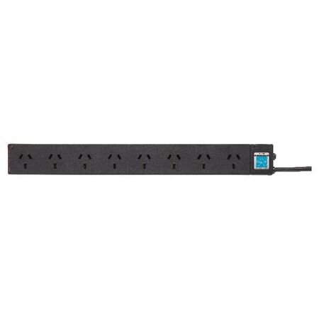 HPM General Purpose 8 Outlet 175J Surge Protected Powerboard Black