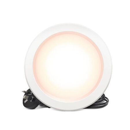 HPM DLI 7W 750lm LED Warm White Dimmable Downlight with Integrated Driver 125mm White