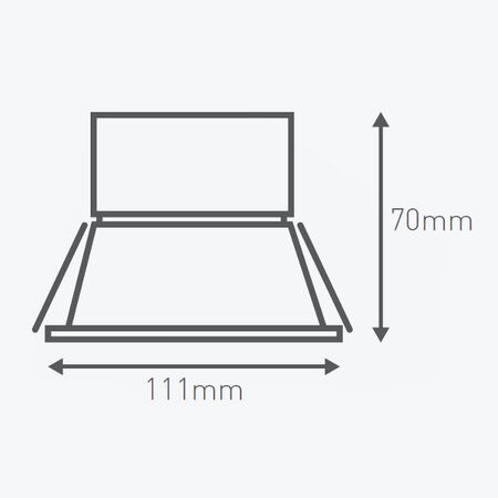 HPM DLI 7W 700lm LED Warm White Dimmable Downlight with Integrated Driver 90mm Brushed Chrome - Pack of 4